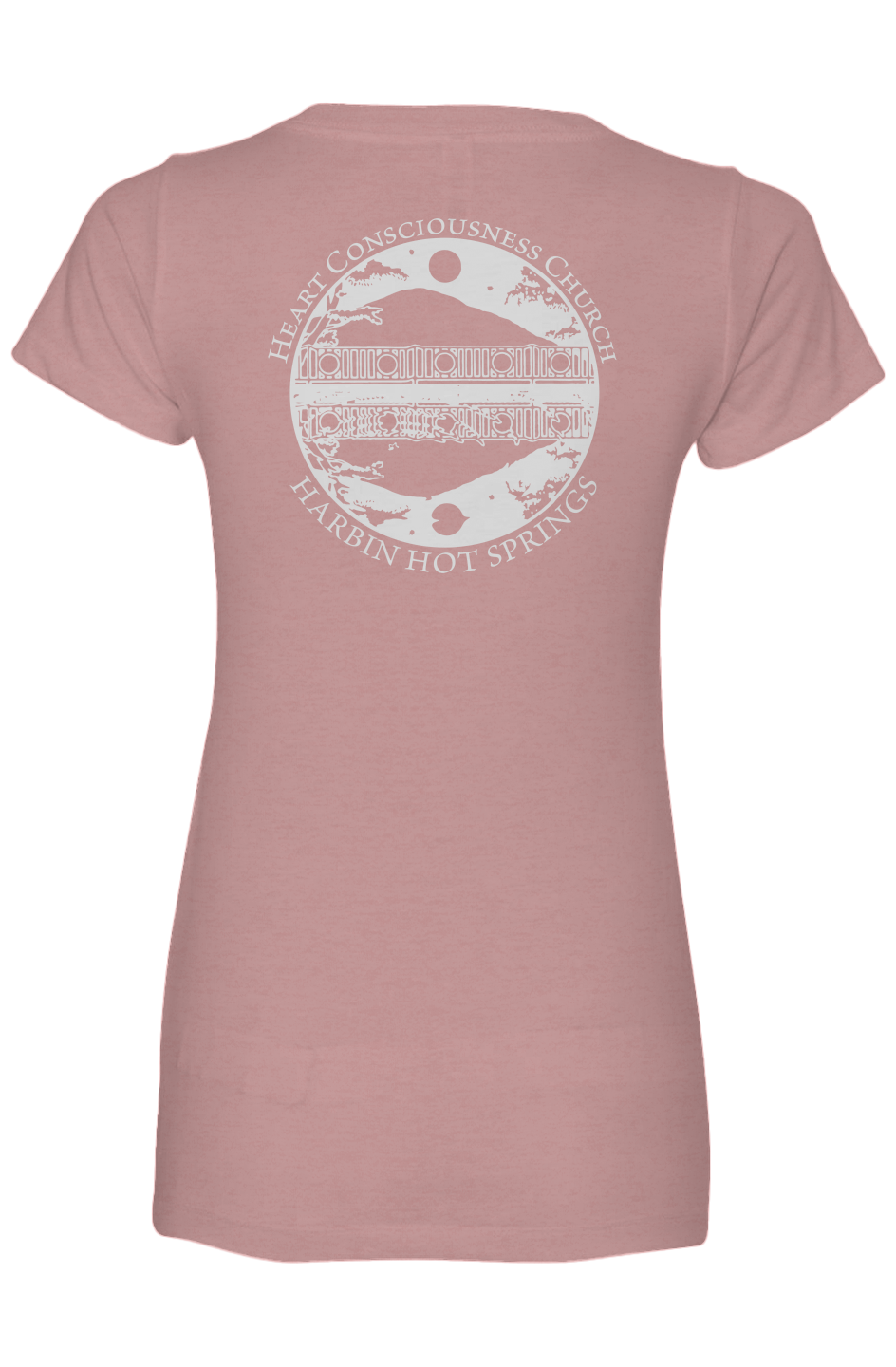 Women's V-neck Circle Back Logo Tee