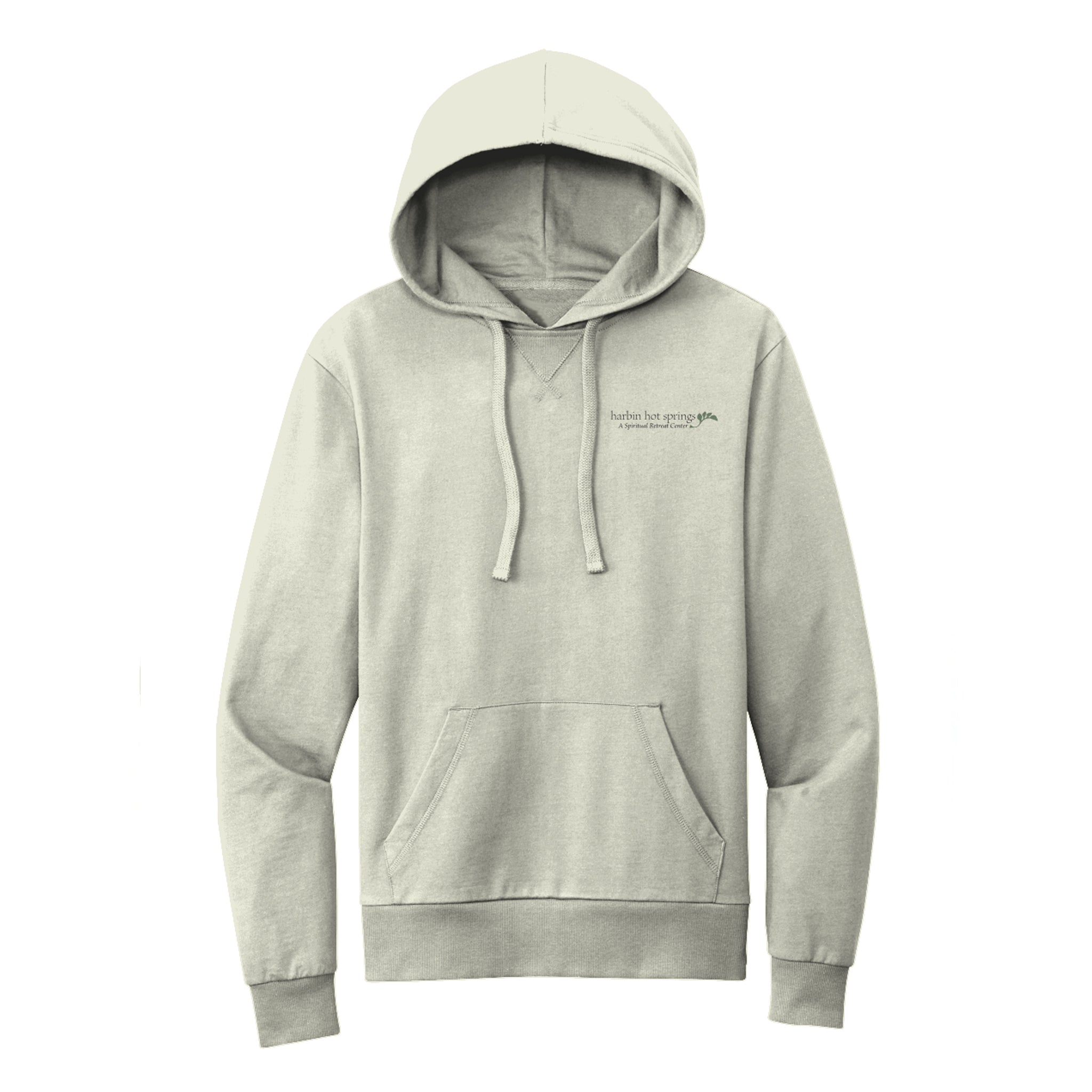 Organic Cotton White Sand Pullover Hoodie