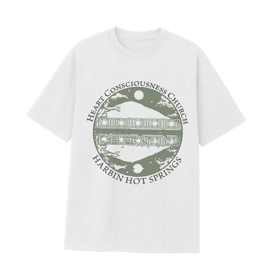 TALL Cotton Heavyweight T-Shirt with Green and Black Logo