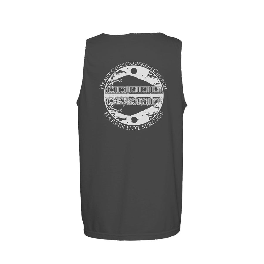 Cotton Unisex Circle Back Tank Top