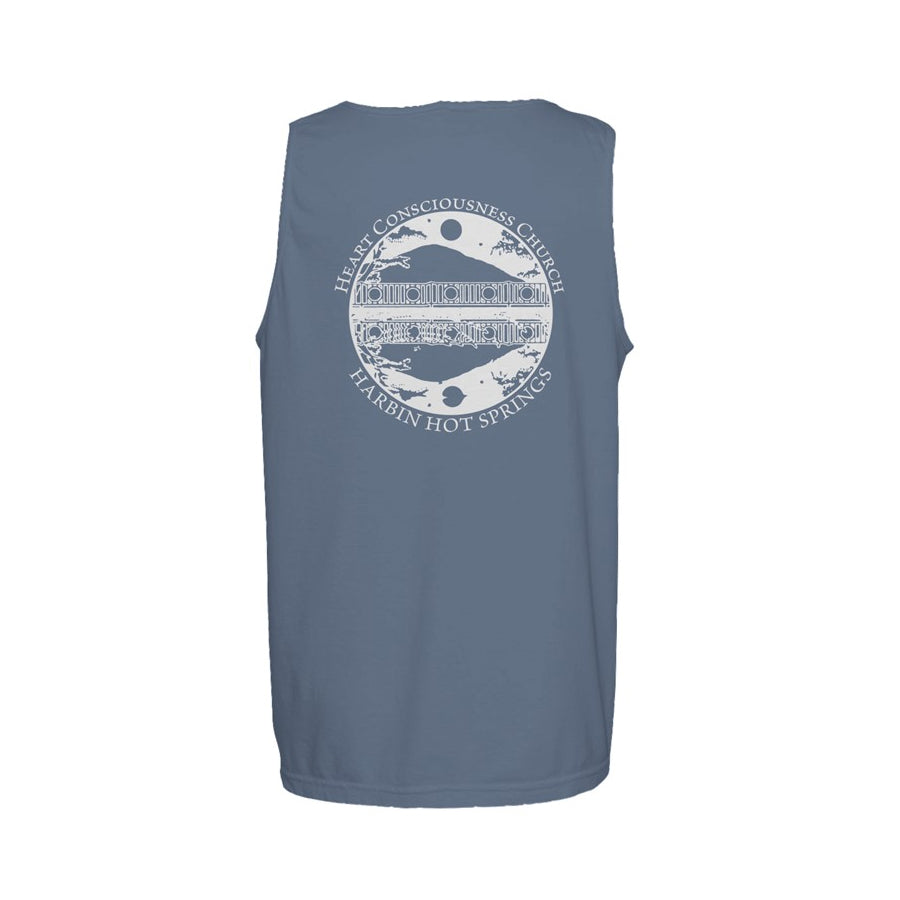 Cotton Unisex Circle Back Tank Top