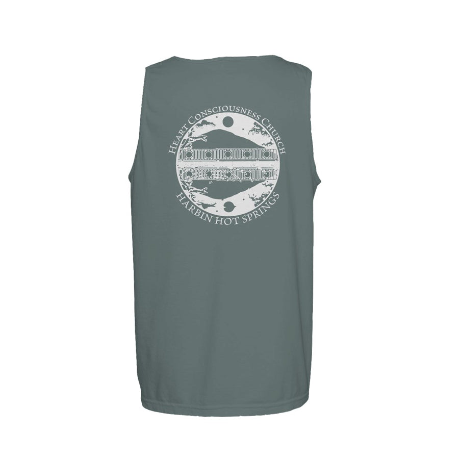Cotton Unisex Circle Back Tank Top