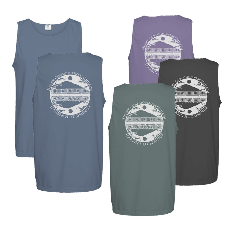 Cotton Unisex Circle Back Tank Top