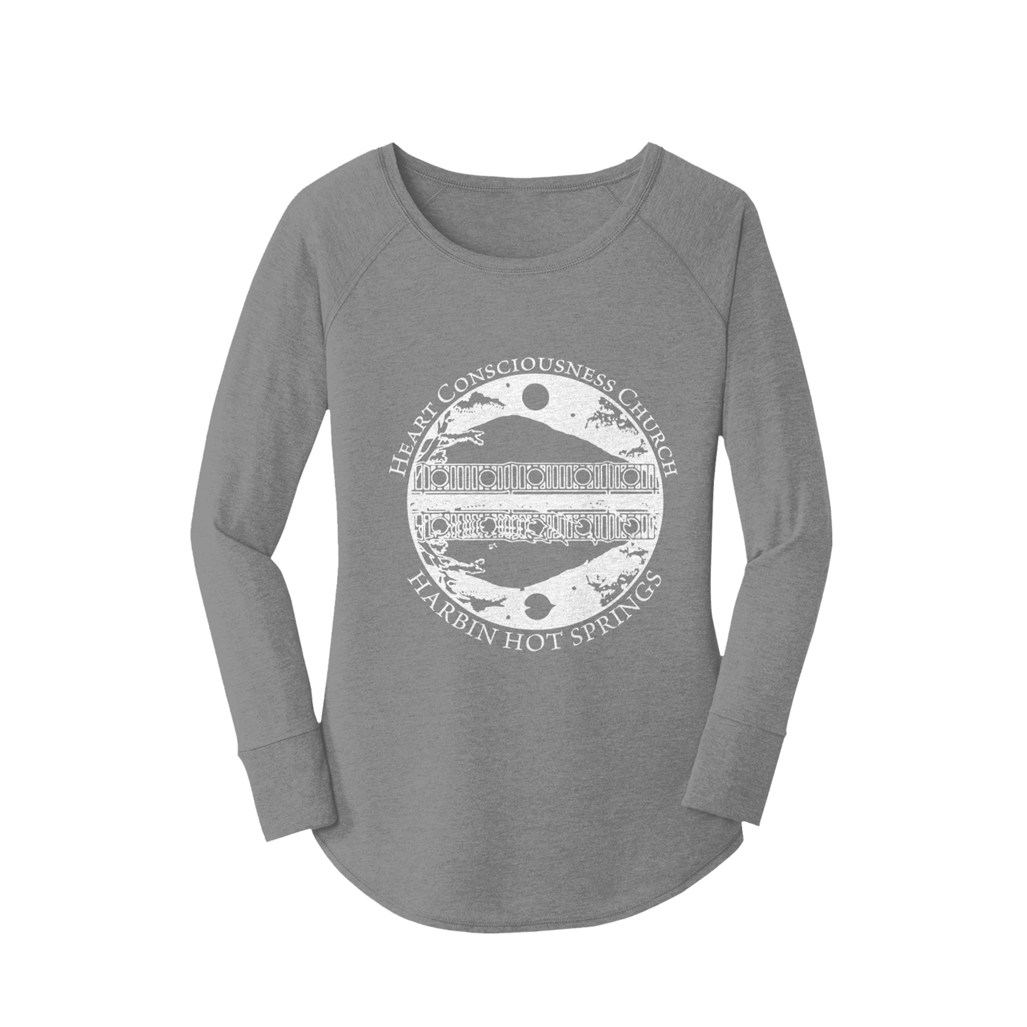 Women's Tri-blend Long Sleeve Tunic Logo Tee