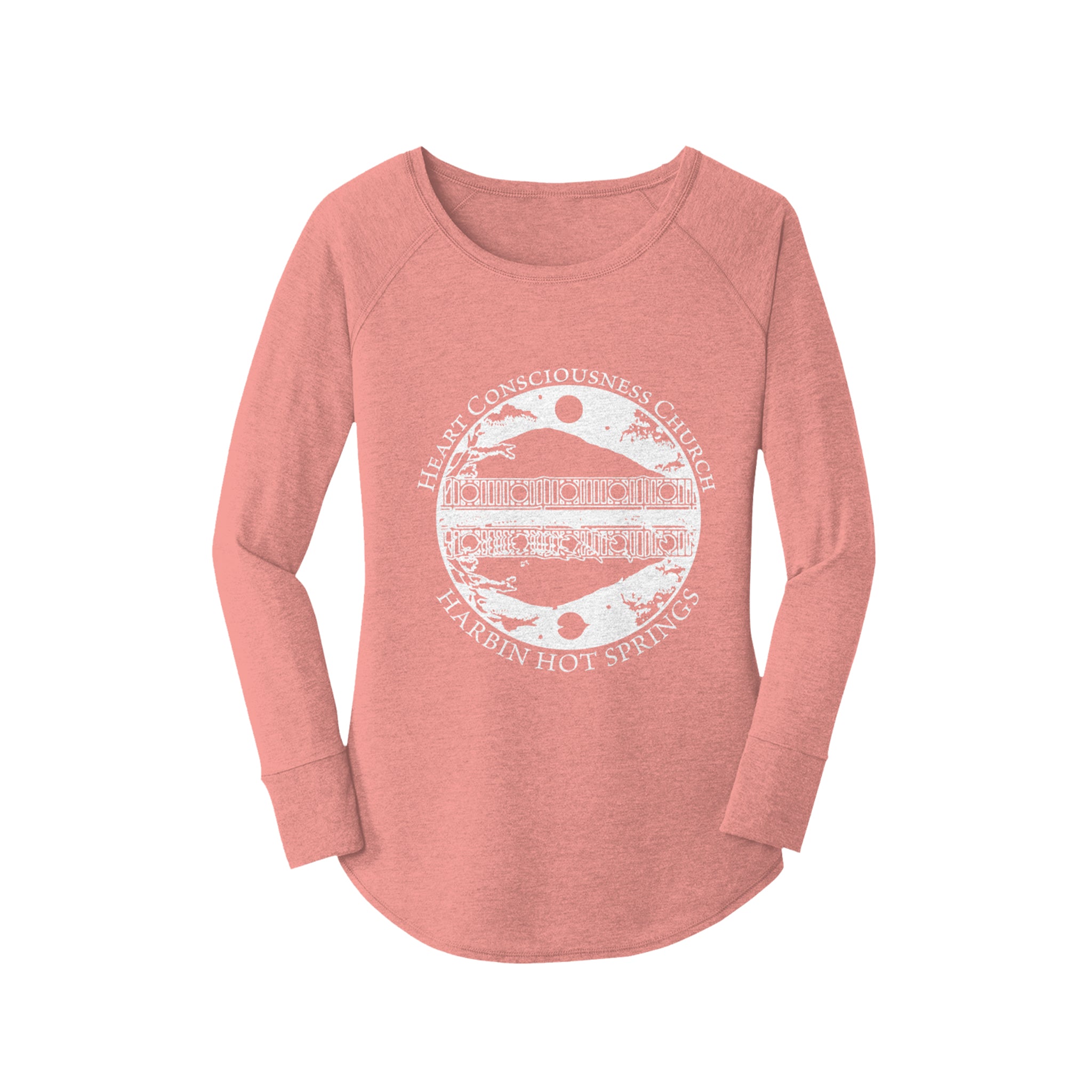 Women's Tri-blend Long Sleeve Tunic Logo Tee