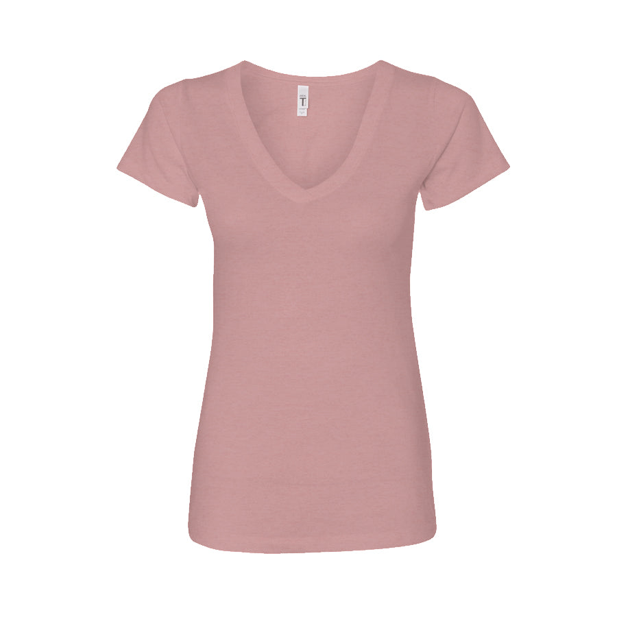 Women's V-neck Circle Back Logo Tee