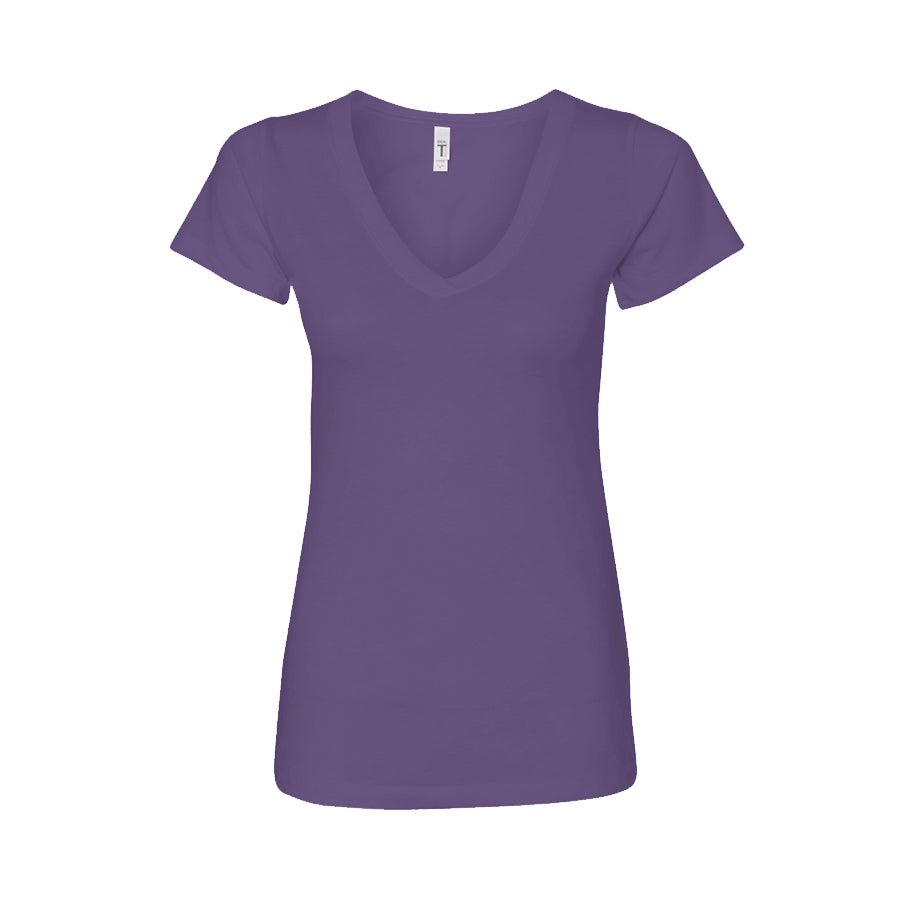 Women's V-neck Circle Back Logo Tee