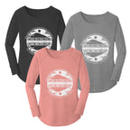 Women's Tri-blend Long Sleeve Tunic Logo Tee